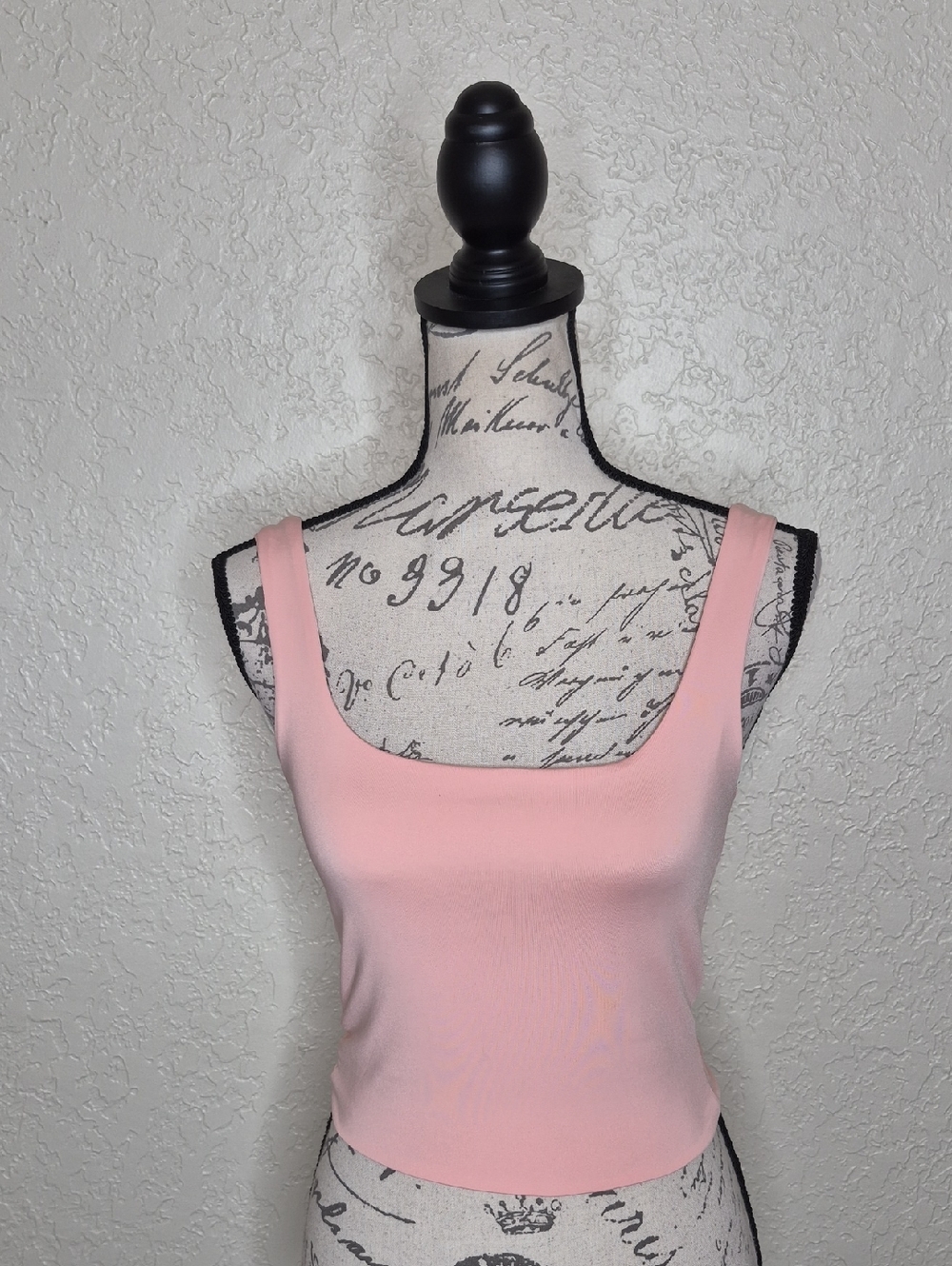 Pink Cropped Tank Top Size S